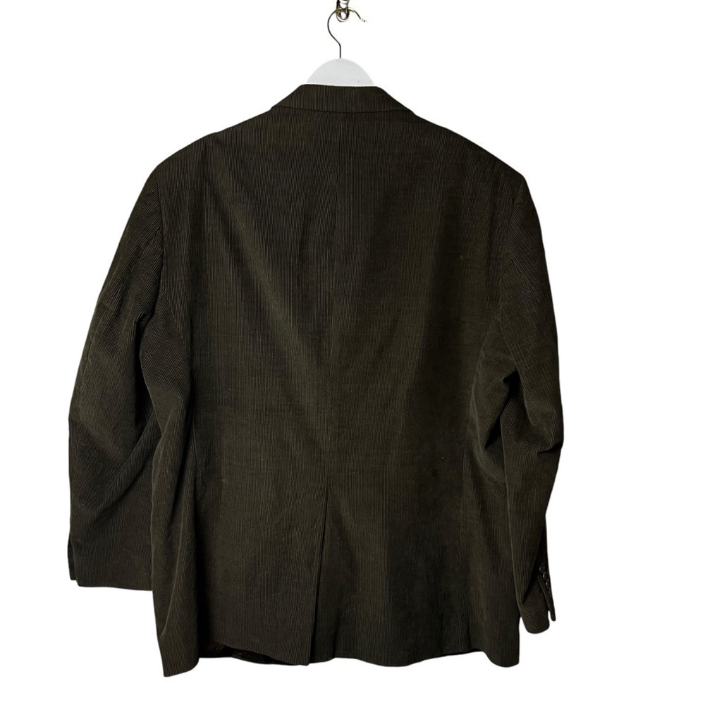 Chaps Corduroy Sport Coat Blazer Men's SZ 48 Long Brown Two Button Lined Fall - Picture 7 of 13